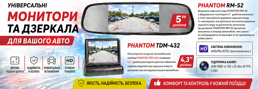Монітори та дзеркала з монітором